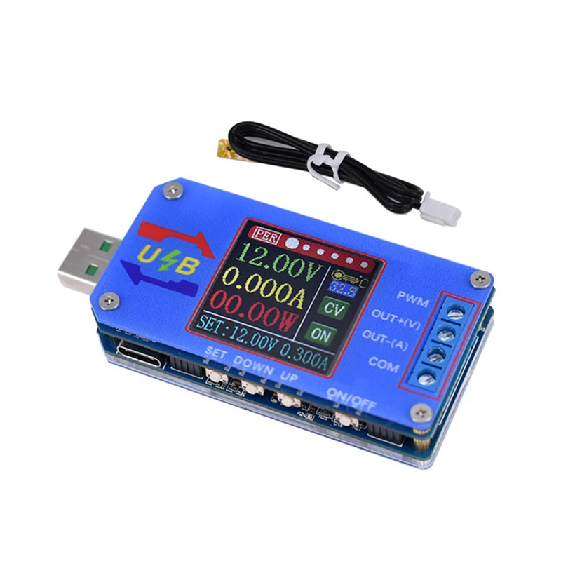 DC USB Тестер DC повышающий/понижающий преобразователь CC CV силовой модуль 5 В до 0,6-30 в 2A Регулируемый источник питания измеритель напряжения