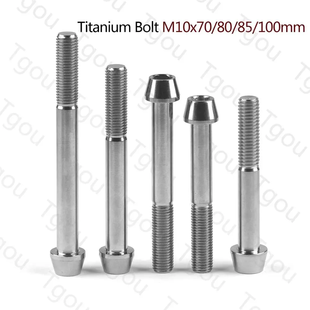 Титановый болт Tgou M10x70/80/85/100 мм винты с шестигранной головкой для тормозного
