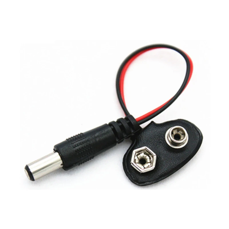 3 X PP3 9v Batería Clip/Snap a DC 2.1mm X 5.5mm Conector Jack 3 X PP3 9v Batería Clip/Snap a DC 2.1mm X 5.5mm Conector Jack