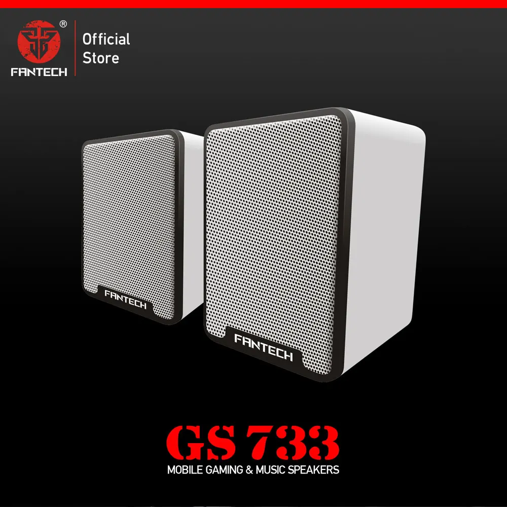 Белый Fantech GS733 портативный динамик 3,5 мм штекер и USB разъем игровой динамик для FPS CS геймер музыкальный распылитель для компьютера ноутбука - Цвет: Белый