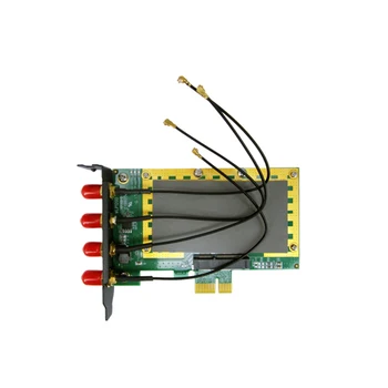 

Compex Mini PCIe wireless module adapter card for WLE1200 WLE1216 series module frequency bands 2.4GHz 5GHz SMA to U.FL antenna