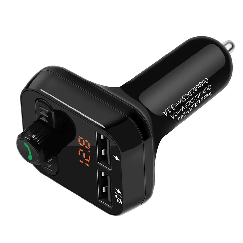 Авто MP3 плеер u-диск Тип Двойной сигарета с зарядкой от USB Зажигалка fm-передатчик Handsfree автомобильный комплект цифровой дисплей