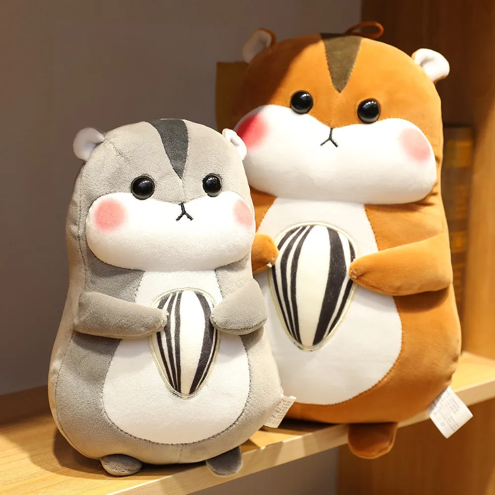 

Cute Pet Hamster Plush Toy Doll Cute Hold Sunflower Seed Hamster Doll Small Claw Machine Doll Customizable