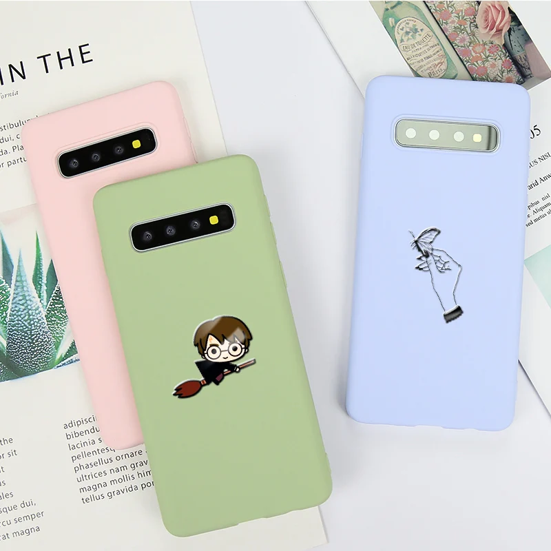 

Silicone Matte Soft Phone Case sFor Samsung Galaxy A10 A20 A30 A40 A50 A70 Cover For Samsung A6 A8 Plus A6 A8 A7 2018 A3 A5 2016