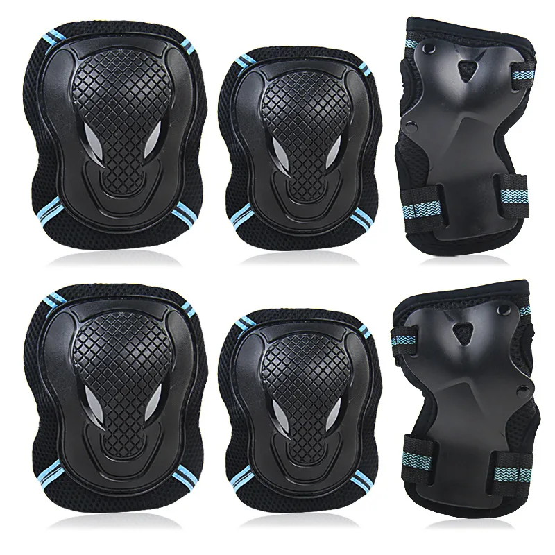 

6Pcs/set Protective Gear Set Skating Helmet Knee Pads Elbow Pad Wrist Hand Protector for Kids Adult Cycling Roller Rock Climbing
