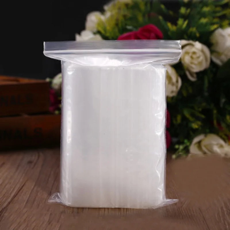 500 шт/100 шт плотные сумки с замком Resealable прозрачная пластиковая застежка молния замок полиэтиленовые сумки плотные сумки с замком(в зависимости от вашего выбора