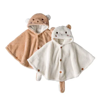 

baby clothes Cashmere-like Acrylic yarns cute Baby cloak spring autumn winter new boy girl coat newborn jackets cloaks gown