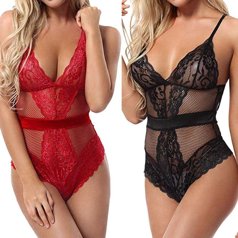 Женское нижнее белье Ligeros Sexi Ropa интима, сексуальная Рождественская одежда, женское кружевное сексуальное нижнее белье YN1317