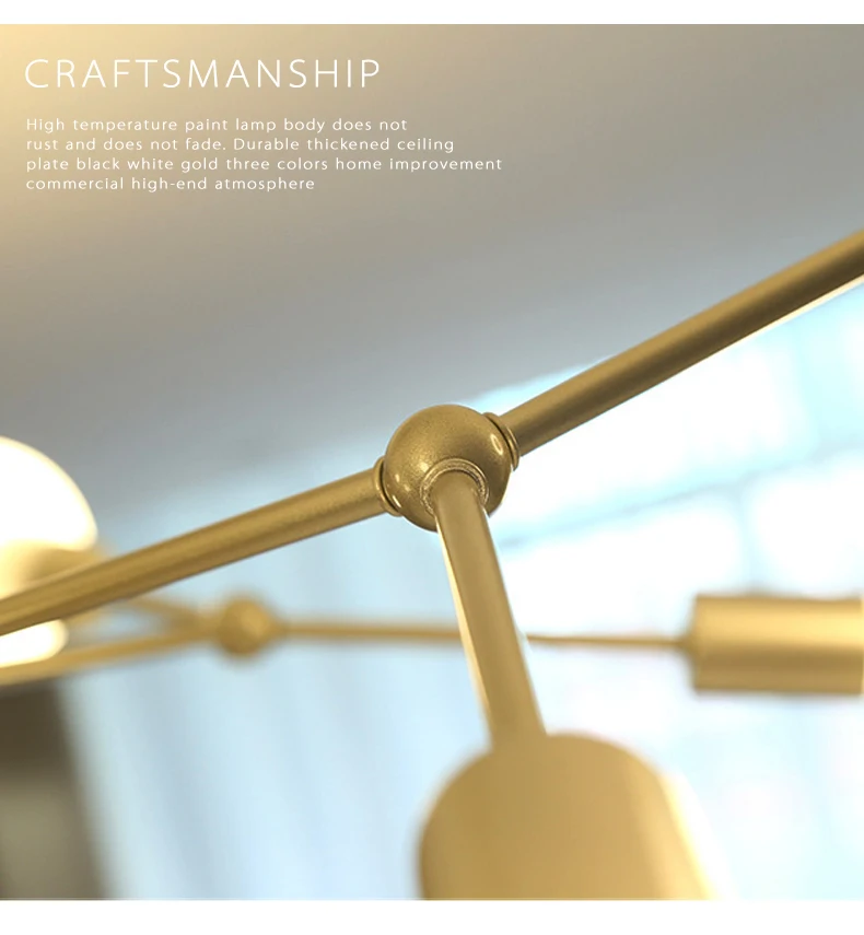 Lustre de Teto Moderno Sala Estar Quarto Decoração Molecular Lustres E27 Restaurante Cozinha Iluminação Interior Luminárias Led 15 Luzes e Iluminação