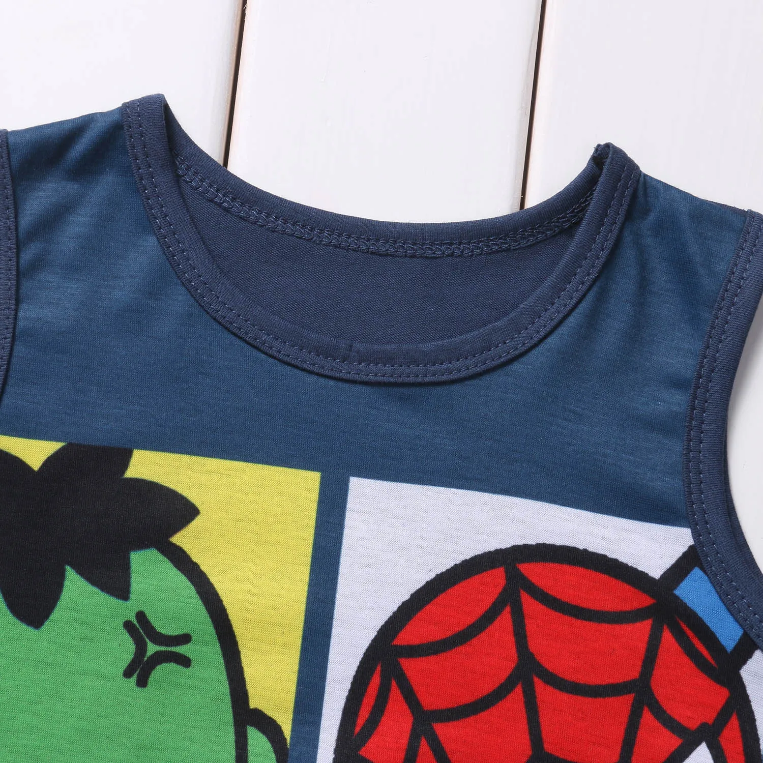 Pudcoco Baby Romper Newborn Infant Baby Boy Girl Cartoon Super Hero Hulk Cotton Sleeveless Romper Jumpsuit Clothes Outfit 0-24M