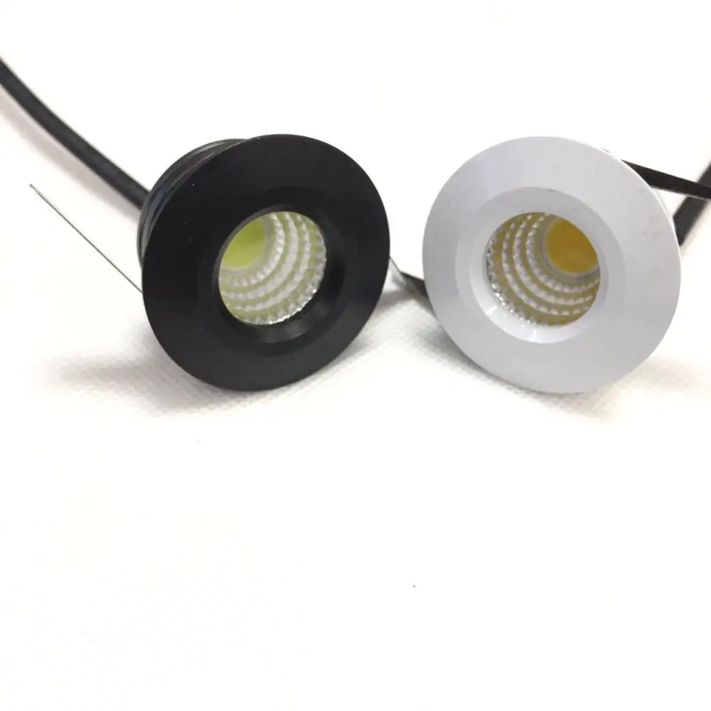 1 шт. Ac230v 3W Белый COB точечный регулируемый светодиодный светильник, энергосберегающий точечный домашний потолочный светильник, мини Встраиваемая лампа