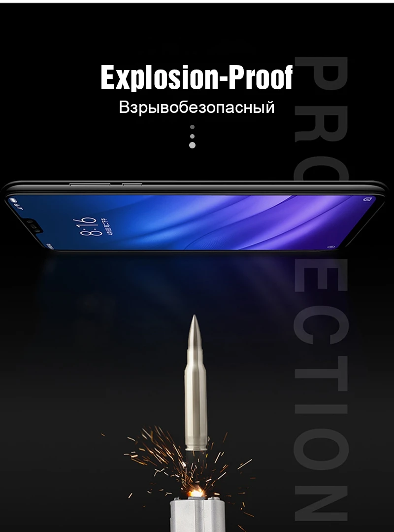 TOMKAS Glass For Xiaomi Redmi Note 6 Pro Redmi 6 Pro 6A Mi A2 Lite Mi A2 6X 6 Glass Screen Protector Protective Redmi Note 6 Pro