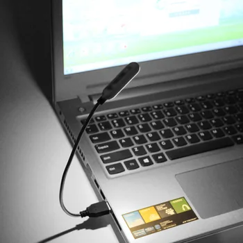 

Bedroom Bright LED Home Use Mini Book Light Reading Lamp For Students Notebook Computer Travel Gift USB Port Flexible Laptops