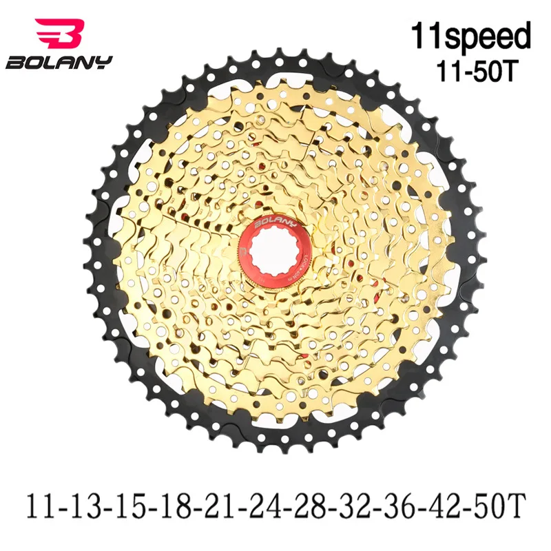 Кассета Bolany mtb 11 скоростей 11-50T 46T 42T Золотой горный велосипед свободное колесо