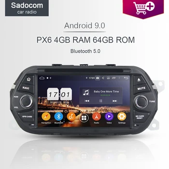 

PX6 IPS 1 din Android 9.0 Car DVD Player 8 Core 4G +64GB GPS Glonass Map autoradio car radio 5.0 For Fiat EGEA 2015 2016 2017