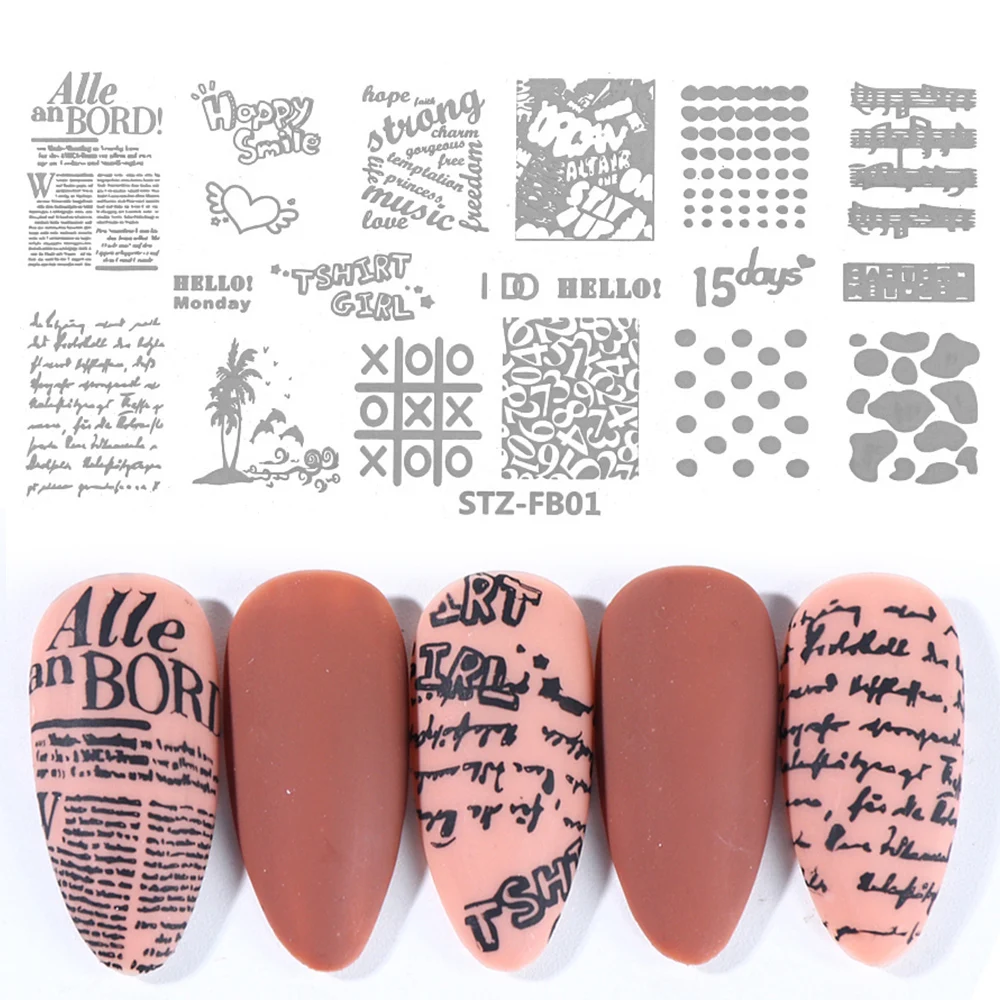 Рождественские снежинки для штамповки ногтей пластины мраморные трафареты изображений шаблоны штампов геометрические инструменты для маникюра