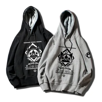 

2019 Game MONSTER HUNTER Hoodie Men's Casual Sweatshirt Winter Thick Warm Fleece Print long sleeve casual Pullovers men women