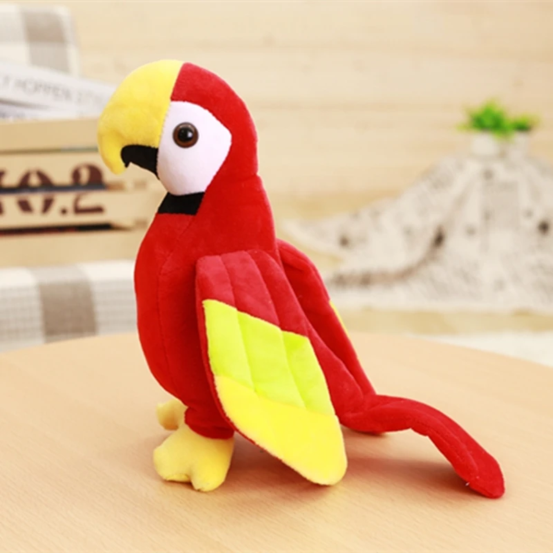 3 шт. 20 см красочные милые плюшевые Rio Macaw Parrot аниме плюшевая игрушка чучела кукла Птица Животное Плюшевые игрушки для малышей Детские игрушки подарок