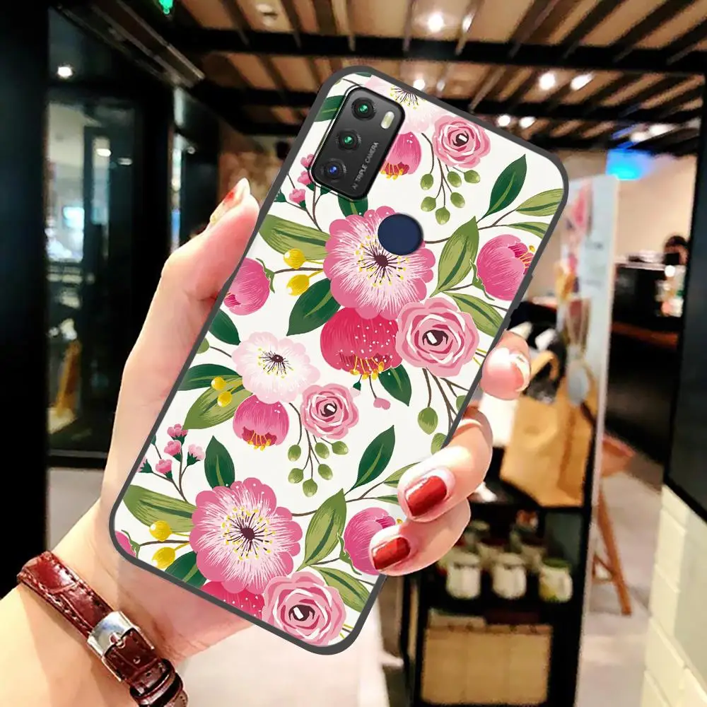 New Arrival Fashion Design Phone Case For TCL 20E/20Y/6125F Cute Shockproof For Woman Soft Case iphone pouch with strap