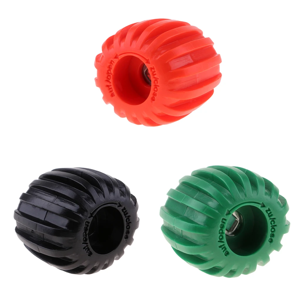 3 Pcs Scuba Diving Tank Valve Knob Handwheel On/Off Part Handgrip Accessory