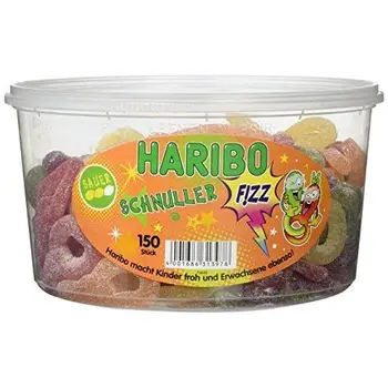

HARIBO Saure Schnuller 150 St in Runddose, 1er Pack (1 x 1.2 kg)