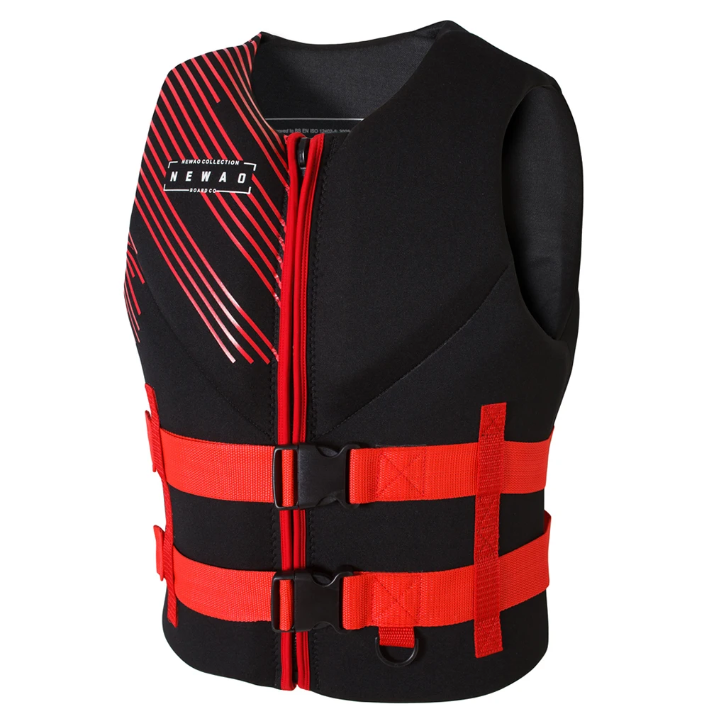 Adult Life Jacket Safety Neoprene Surfing Diving Survival Swimming Vests T4E3 