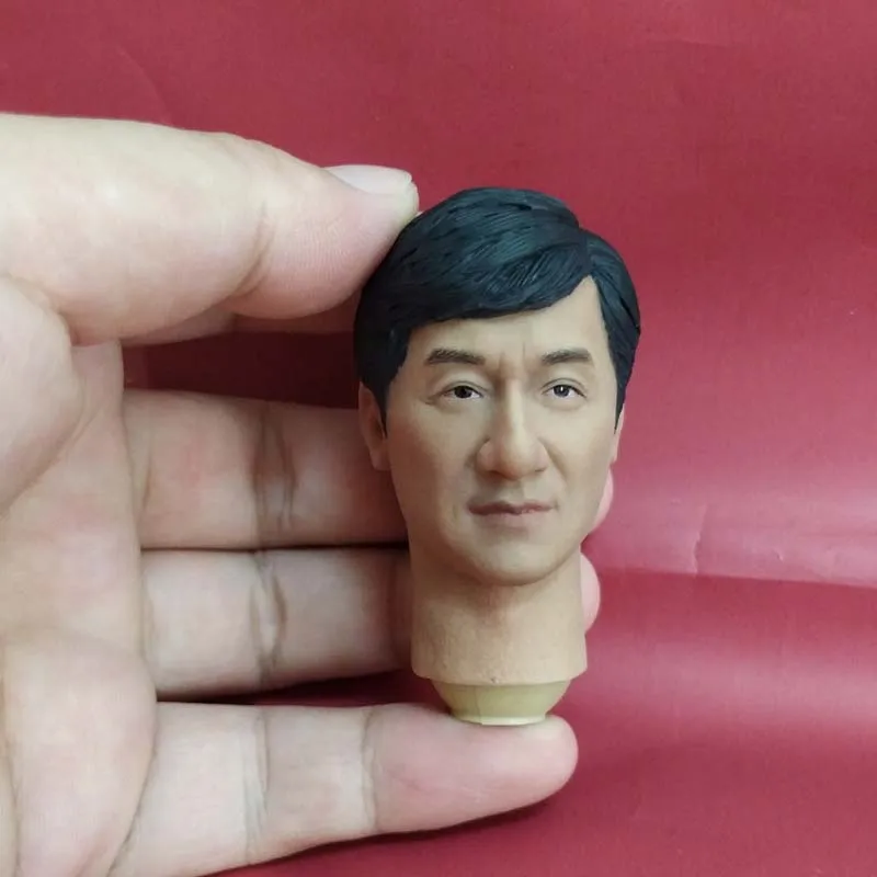 

Chinese Kung Fu SuperStar Head Sculpt 1/6 Scale Jackie Chan Hongkong Actors Head Carving for 12in Action Figure