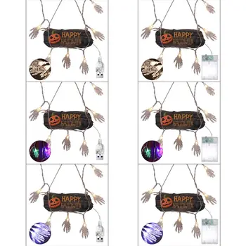 

Skeleton Hands String Lights String Lights Colorful Rope Lights for Indoor