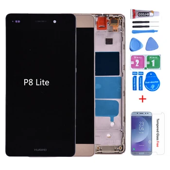 

For Huawei P8 Lite ALE-L21 LCD Display with Touch Screen Digitizer Assembly With frame free shipping
