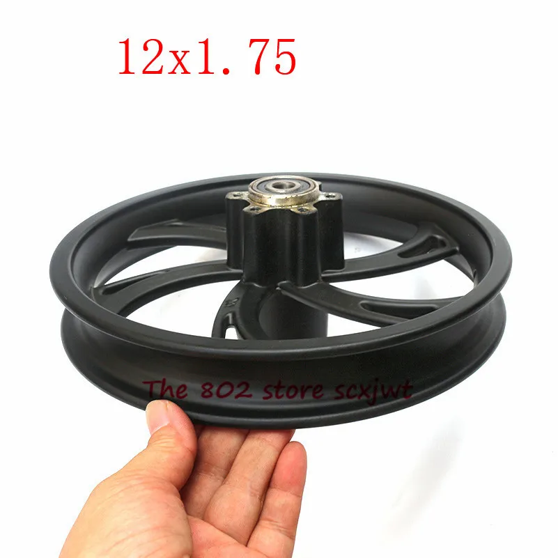 Super12 дюймов сплав диски 12x1,75 ступицы колеса использовать 12 1/2X2 1/4 12 1/2*2,75 камера шины подходит для многих газовых электрических скутеров e-Bike