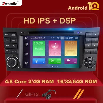 

4G 64G 2 din Android 10 Car DVD Multimedia For Mercedes Benz E-class W211 E200 E220 E300 E350 E240 E270 CLS CLASS W219 Radio DSP