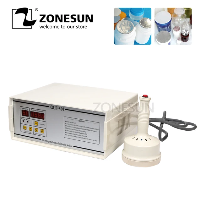 $US $107.10 ZONESUN GLF-500 Aluminum Foil Sealing Machine Manual Electromagnetic Induction Plastic Drag Bottle Sealer Packing Machine