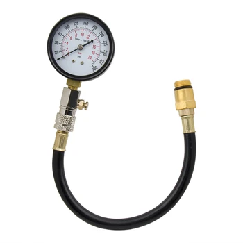 

0-300PSI TESTER CAR GASOLINE ENGINE COMPRESSION CHECK DIAL TESTER GAUGE FLEX HOSE EXPLOSION-PROOF TEST GAUUGE GAS CHECK TOOL KIT