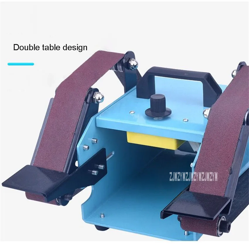 Настольный двухосевой ленточный станок, Электрический ленточный шлифовальный станок, шлифовальный станок, бытовой ленточный шлифовальный станок, 220 В, 950 Вт