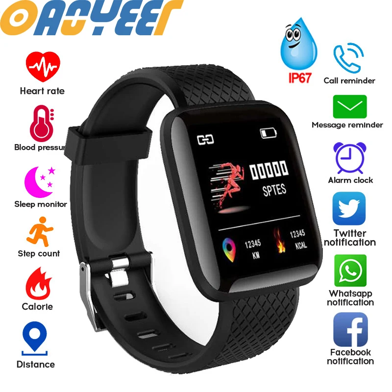 Умные часы для мужчин и женщин смарт браслет с измерением артериального давления