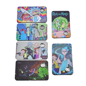 

Rick and Moti Metal Card Pipe Smoking Pipa.Portable As Herb Grinder Rolling Machine Grinder Accessories Smoking Pipe fittings