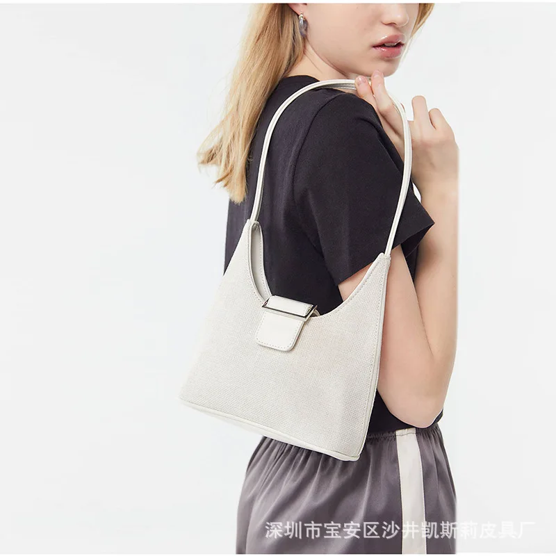 

Women Tote Luxury Dumpling Bag Underarm Bag Female Shopping Bags Canvas Handbag Fashion Mobile Phone Messenger Pouch A115
