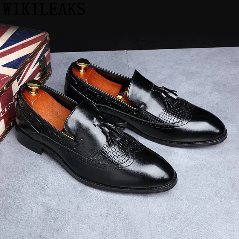 Официальная обувь для мужчин; Свадебная обувь; Мужская модная итальянская деловая обувь; мужские оксфорды из кожи; sapatos social masculino