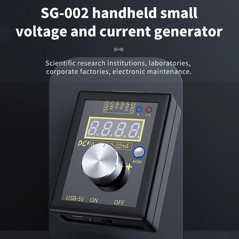 Topuality SG-002 Handheld Small Voltage Current Generator DC 0-10V 0-22mA Current Voltage Signal Producer Topuality SG-002 Handheld Small Voltage Current Generator DC 0-10V 0-22mA Current Voltage Signal Producer