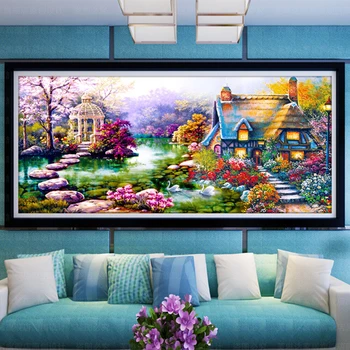 

Home Decor Large DIY 5D Diamond Painting Crystal Rhinestone Embroidery Kit Set
