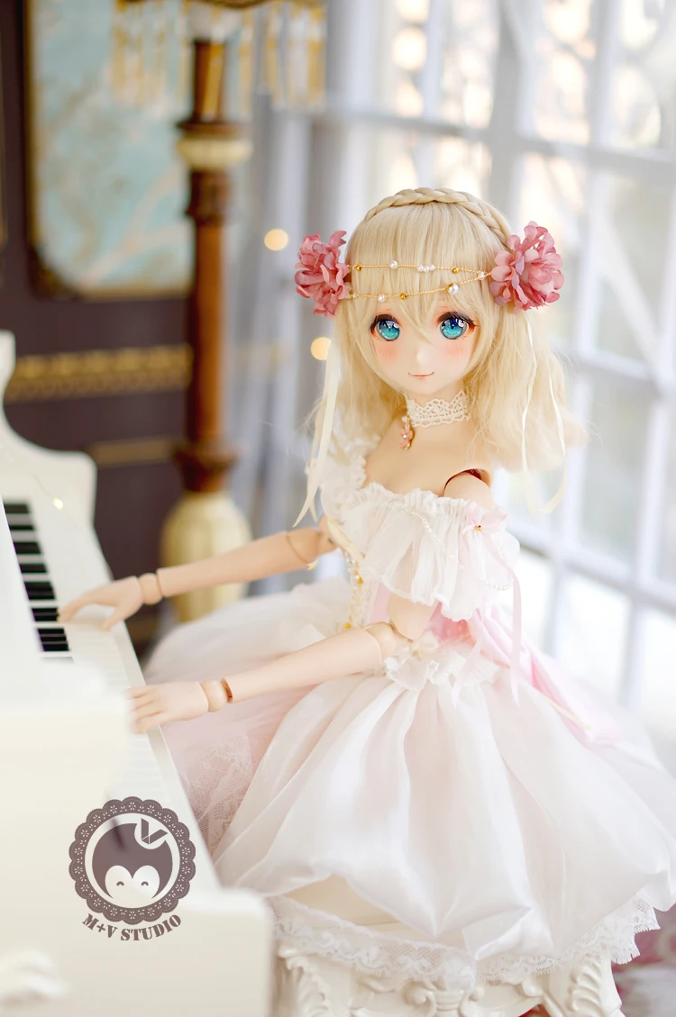 Новая Одежда для кукол BJD 1/3 SD DDAEAS платье принцессы зарубежная юбка розовый синий настраиваемые аксессуары для кукол