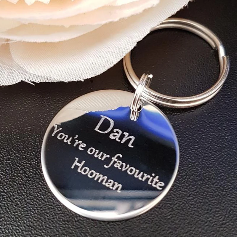 

Any Languages Personality Keychain Grandma Grandchildren Custom Name Key Ring Engraved Pendant Jewelry Car Key Tag Bag Charm