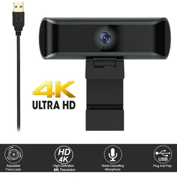 

Webcam 4K Autofocus Full Hd Usb Camera Web Cam Microphones 1080P Streaming Webcam for PC,MAC, Laptop,Plug and Play USB Camera