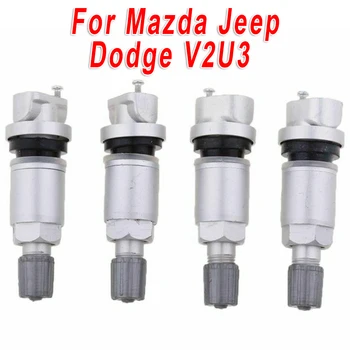 

4Pcs Car Tyre Pressures Monitoring Valves Stem TPMS For Mazda Jeep Dodge V2U3 Tire Pressure Alarm Replacements