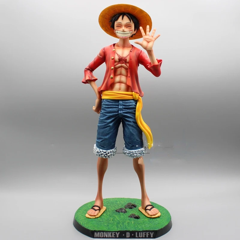 One Piece Pt Monkey D Luffy 1 4 Gk Smiley Action Figure Statue Model Toy Collection Desktop Ornaments Action Figures Aliexpress