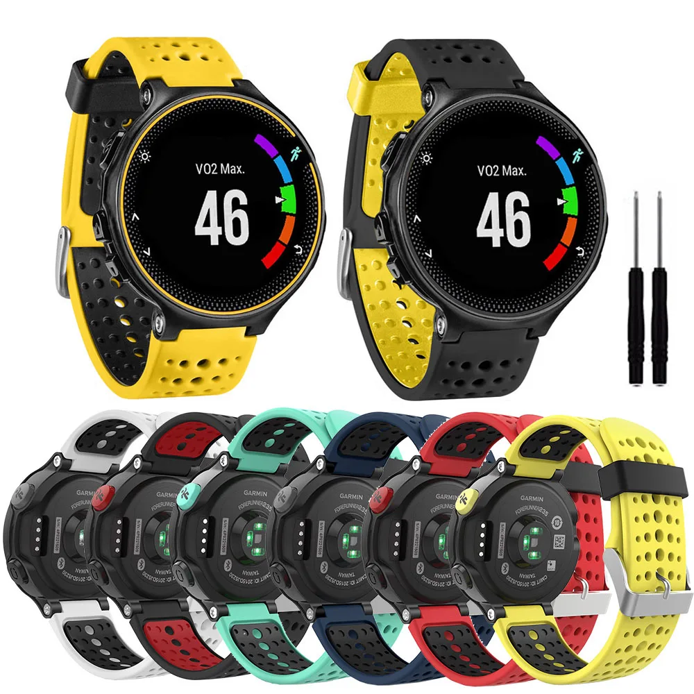 13 Цветов браслет для наручных часов Garmin Forerunner 735XT 735/220/230/235/620/630 Смарт-часы мягкий Замена для силиконового ремешка ремешок для наручных часов