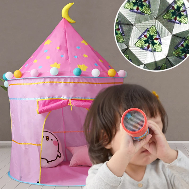 Kid Tipi tent Baby Portable Toy Tent Toddler Play House Children Boy Girl Indoor Outdoor Foldable Castle Baby Teepee Tent Gift