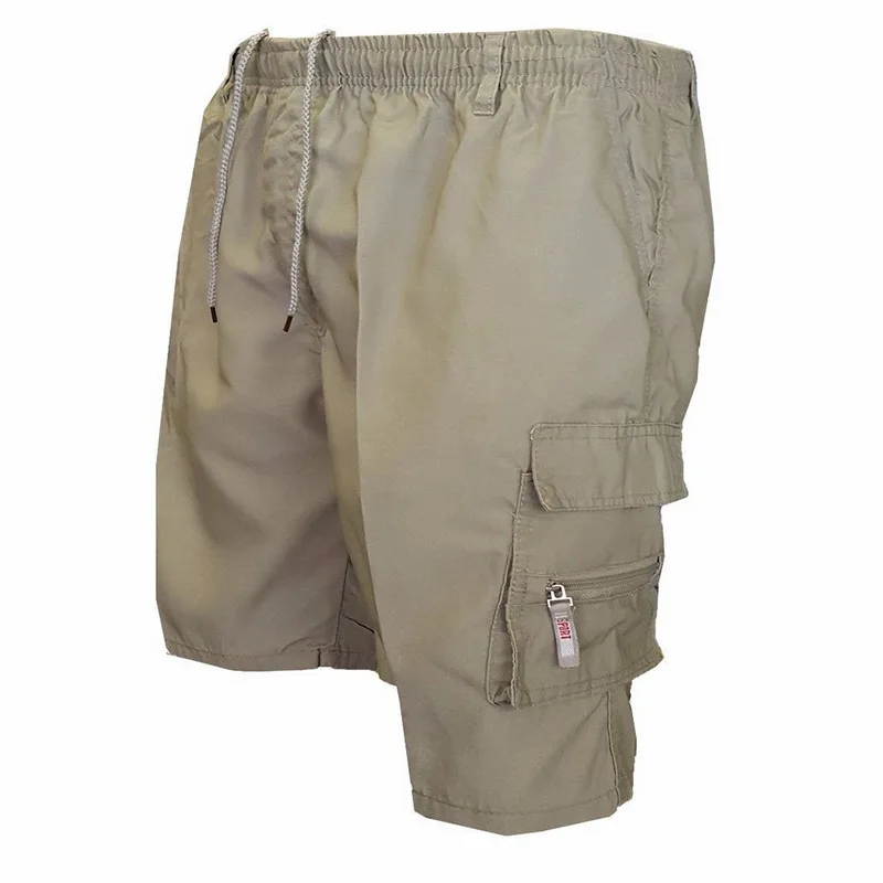 Мужские военные карго шорты летние армейские зеленые хлопковые шорты мужские свободные шорты с несколькими карманами мужские повседневные Бермуды