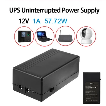 

12V 1A Security Standby Power Supply 57.72W UPS Mini Battery Uninterrupted Backup Power Supply For Camera Router