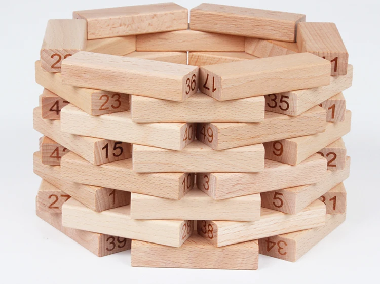 Jenga строительные блоки накачки с цифрами дети родитель и ребенок игрушки большой размер кирпичи про образовательные Стек-ап взрослых таблетки
